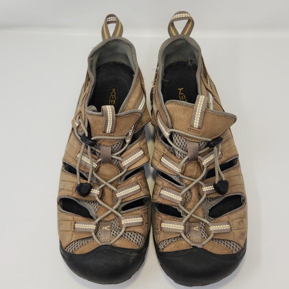 Keen Mens Arroyo II Brown Leather Hiking Shoes Sandals Size 11.5 Waterproof